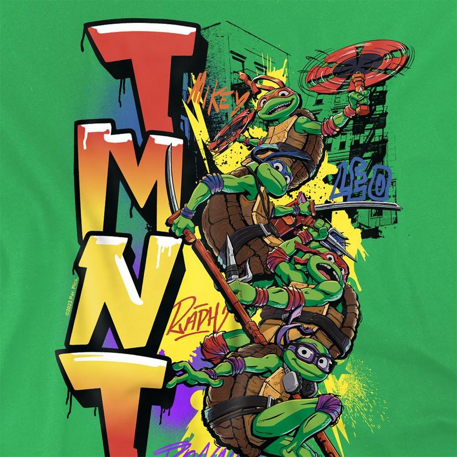 TEENAGE MUTANT NINJA TURTLE  T-ShirtNyc Graffiti 