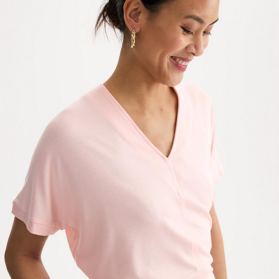 La Redoute Collections V-Ausschnitt T-Shirt  