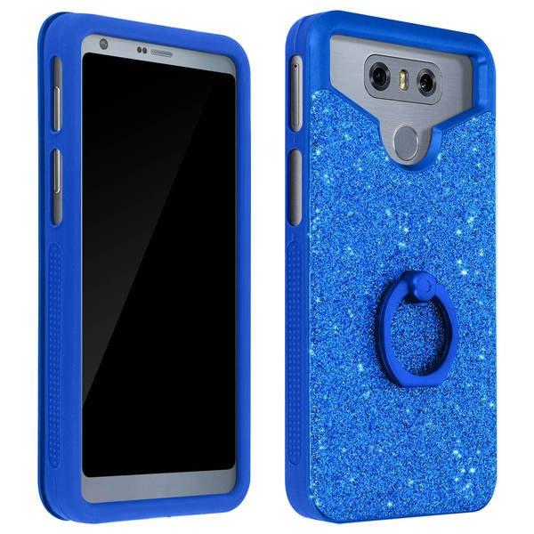 Avizar  Cover Glitter con anello blu 