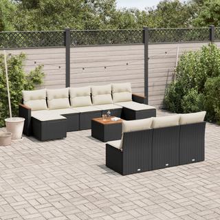 VidaXL set divano da giardino Polirattan  