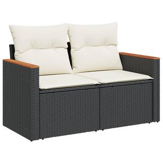 VidaXL set divano da giardino Polirattan  