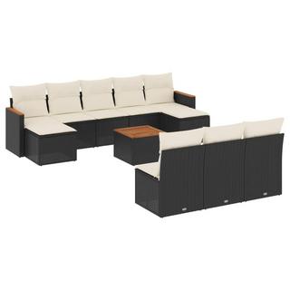 VidaXL set divano da giardino Polirattan  