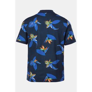 JP1880 Piqué Halbarm Floral Alloverprint Poloshirt  