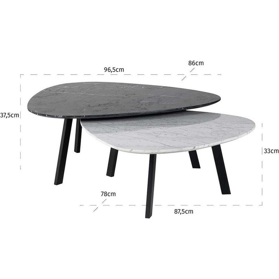 mutoni Table basse Trocadéro (série de 2)  