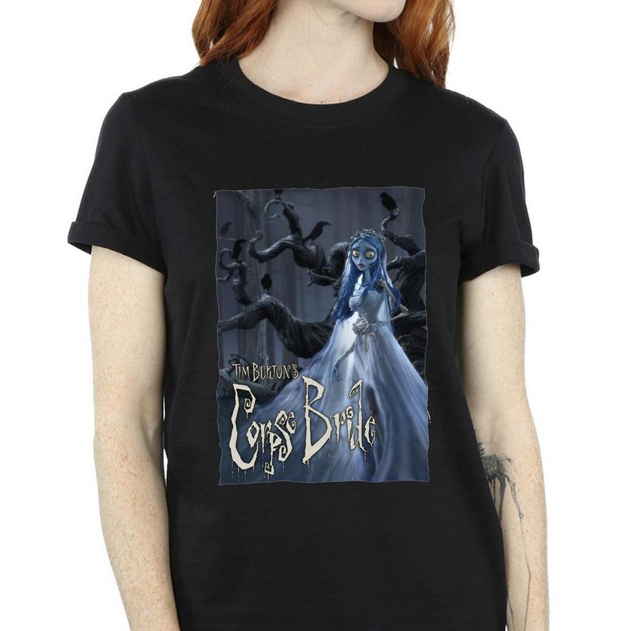 Disney Tim Burton's Corpse Bride T-Shirt con Stampa Grafica  
