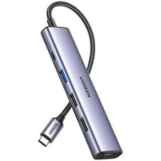 UGREEN  Adaptateur multifonction UGREEN USB-C PD vers HDMI, USB-A 