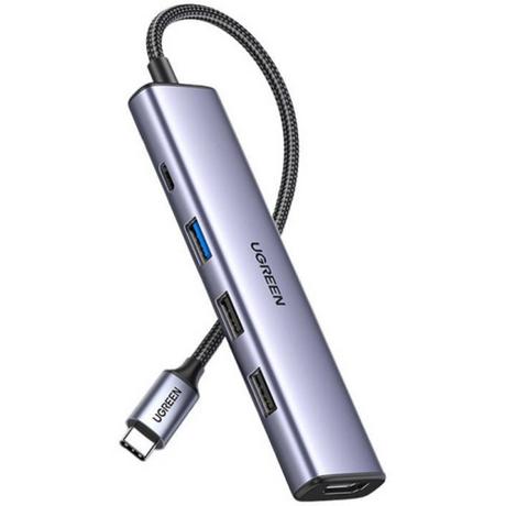 UGREEN  Adaptateur multifonction UGREEN USB-C PD vers HDMI, USB-A 