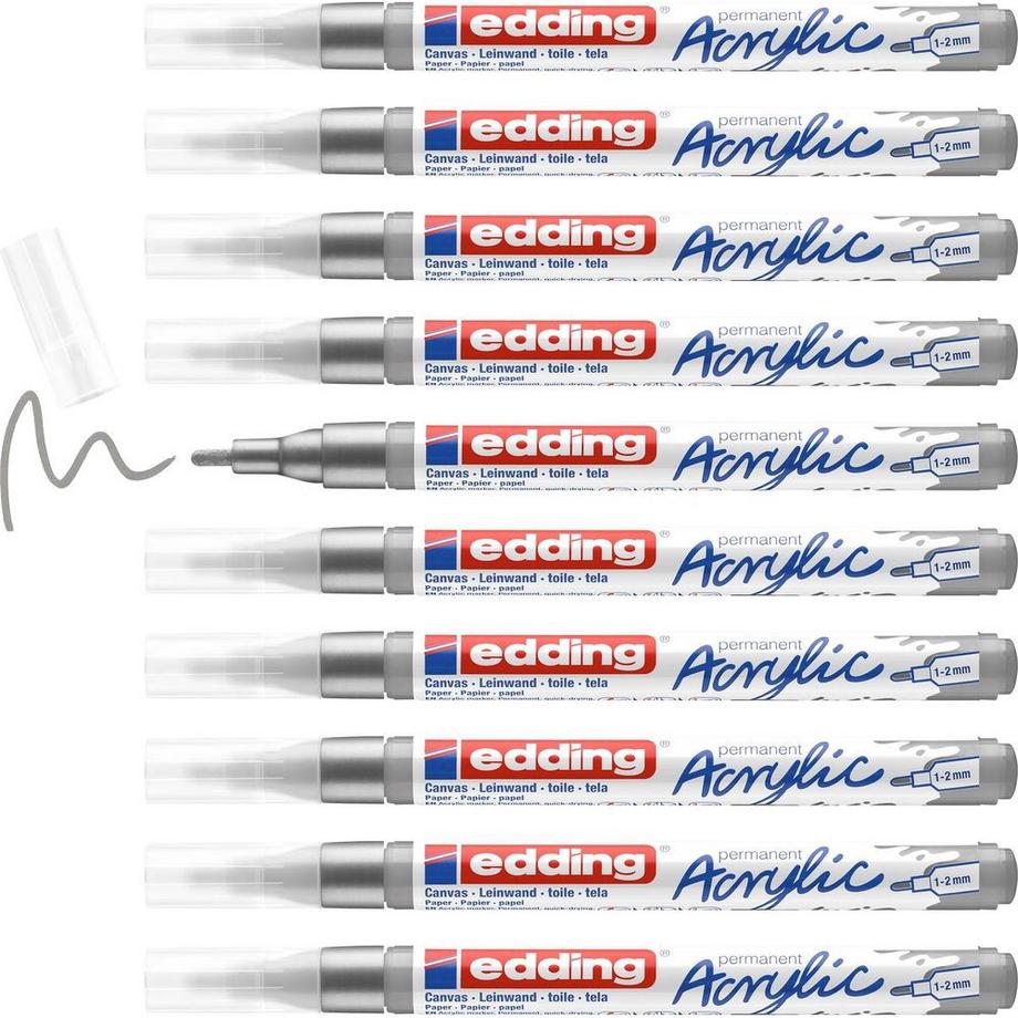 Edding EDDING Acrylmarker 5300 1-2mm 5300-923 silber sdm  