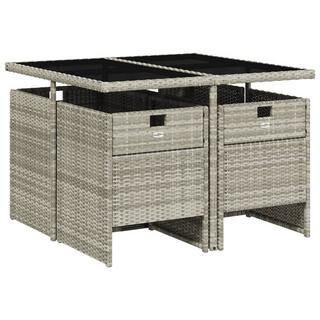 VidaXL Garten essgruppe poly-rattan  