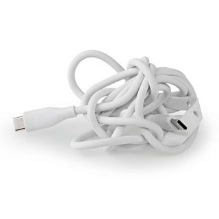 Nedis  Câble USB | USB 2.0 | USB-C™ mâle | USB-C™ mâle | 60 W | 480 Mbps | Nickelé | 1,50 m | Rond | Silicone | Blanc | Boîte 