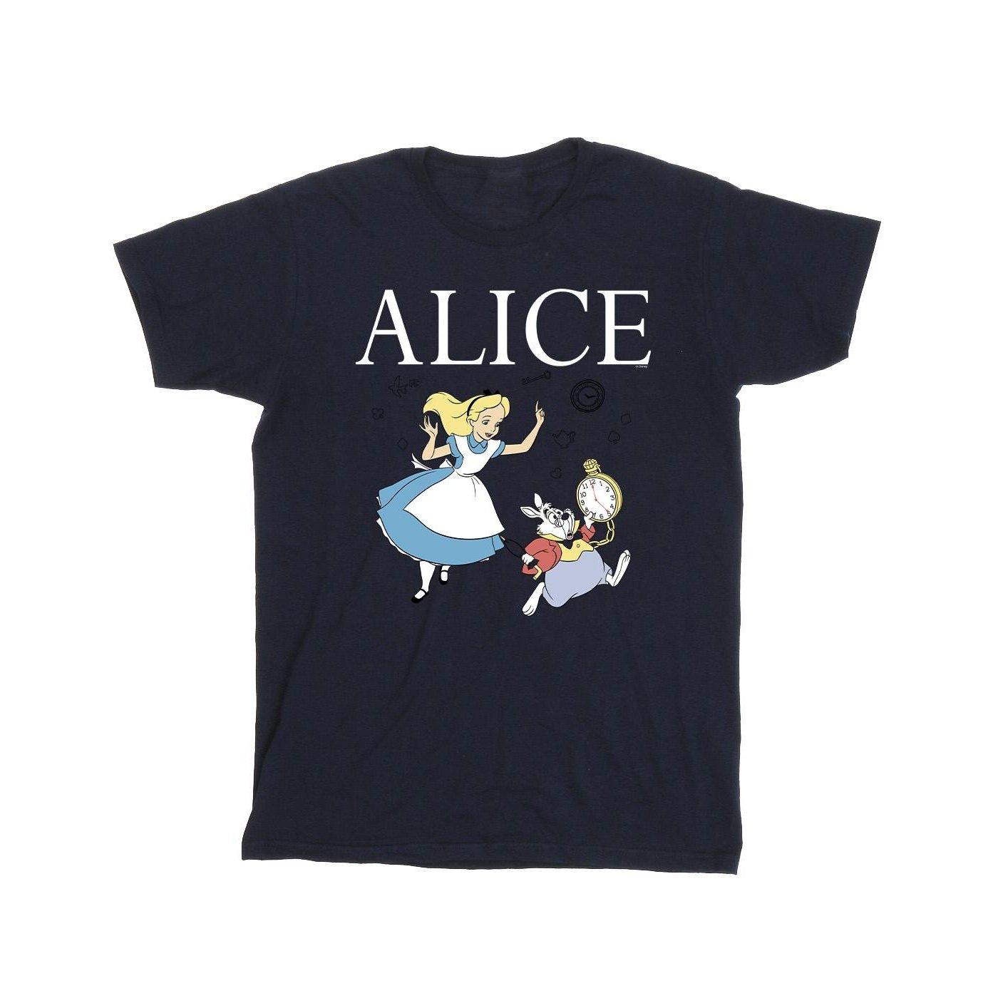 Disney  Tshirt ALICE IN WONDERLAND FOLLOW THE RABBIT 