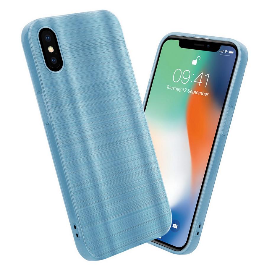 Cadorabo  Hülle für Apple iPhone X  XS im Brushed Design 