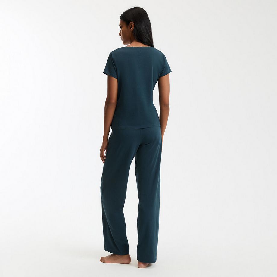 La Redoute Collections Kurzärmeliger Baumwolljersey Pyjama  