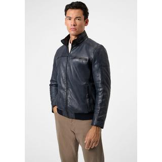 RICANO  Veste en cuir pour homme Ricma avec col montant dans le style Blouson 