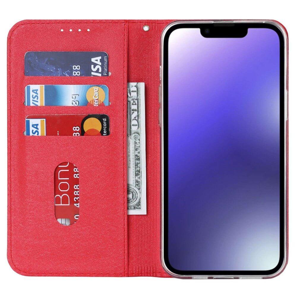 Cover-Discount  iPhone 14 - Silk Texture Flip Case 