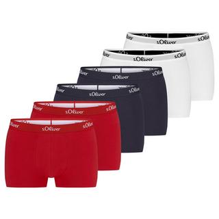 s. Oliver 6er Pack Basic Retro Shorts  
