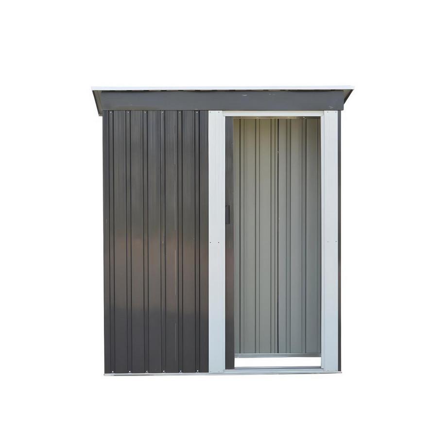 Vente-unique Gerätehaus Gartenhaus - Stahl - 1,1m² - BIRON  