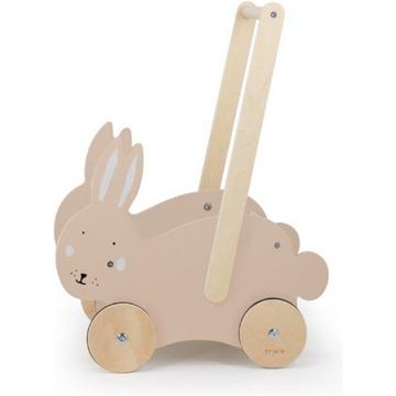Trixie Chariot à pousser en bois - Mrs. Rabbit