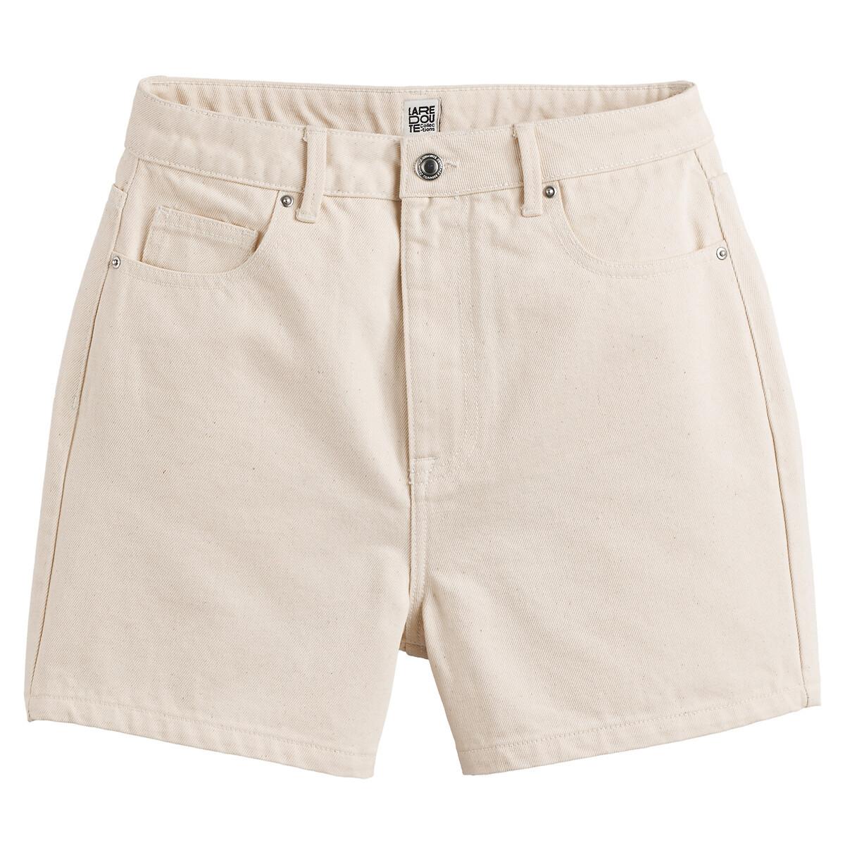 La Redoute Collections Jeansshorts mit hohem Bund  