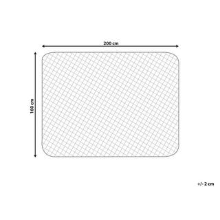 Beliani Surmatelas en Coton ciré VILLUERCA  
