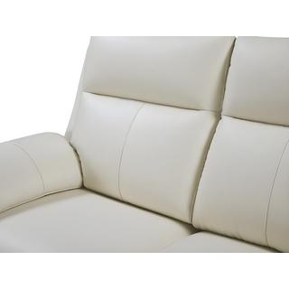 Vente-unique Relaxsofa 3Sitzer Büffelleder Elfenbein PAKITA  