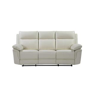 Vente-unique Relaxsofa 3Sitzer Büffelleder Elfenbein PAKITA  