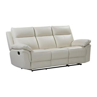 Vente-unique Relaxsofa 3Sitzer Büffelleder Elfenbein PAKITA  