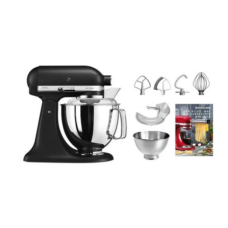 KitchenAid Artisan KSM200 Swiss Edition Schwarz - Küchenmaschine  4,8 Liter  
