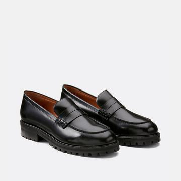 Mocassins en cuir lisse