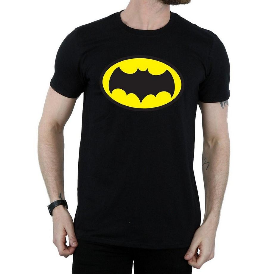 DC COMICS Batman Logo T-Shirt Stampata  