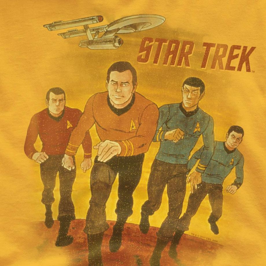 Star Trek Star Trek Bedrucktes Kurzarm T-Shirt  