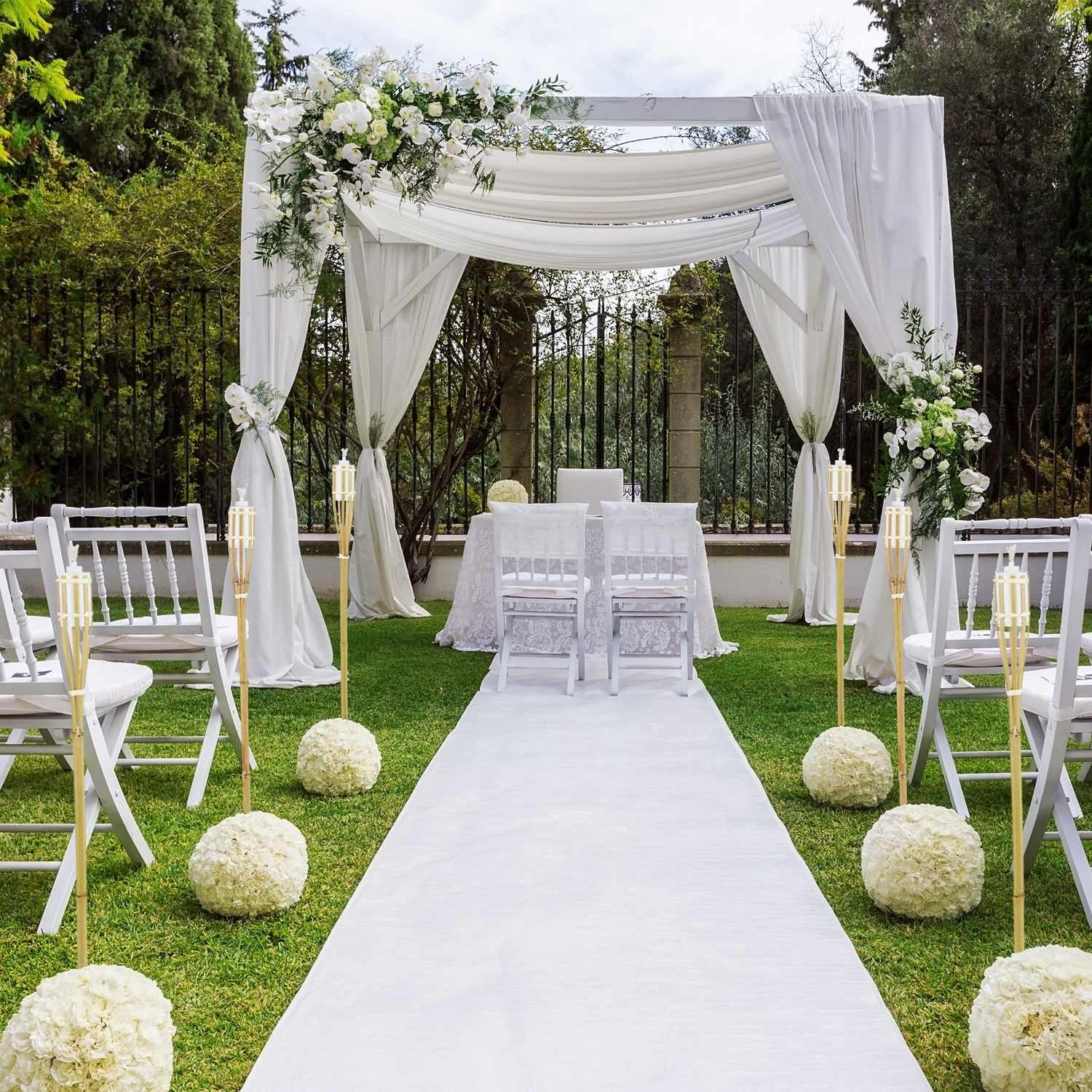 B2X Gartenfackel Bambus 10er Set  