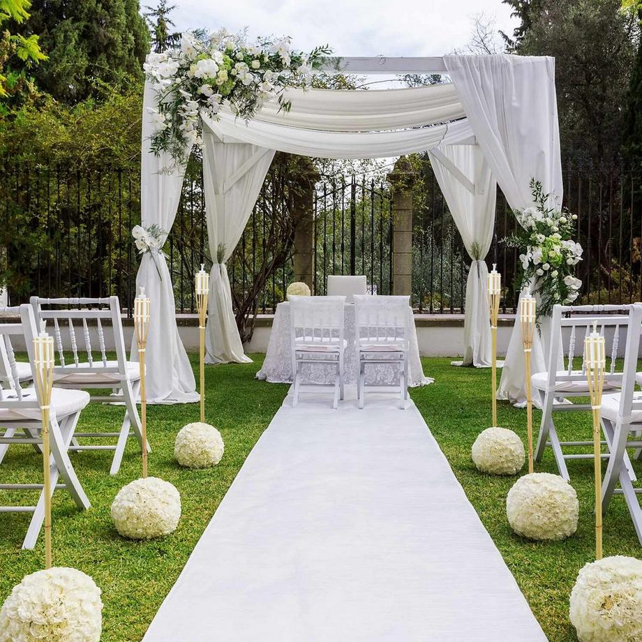 B2X Torcia da giardino in bambù, set da 10  