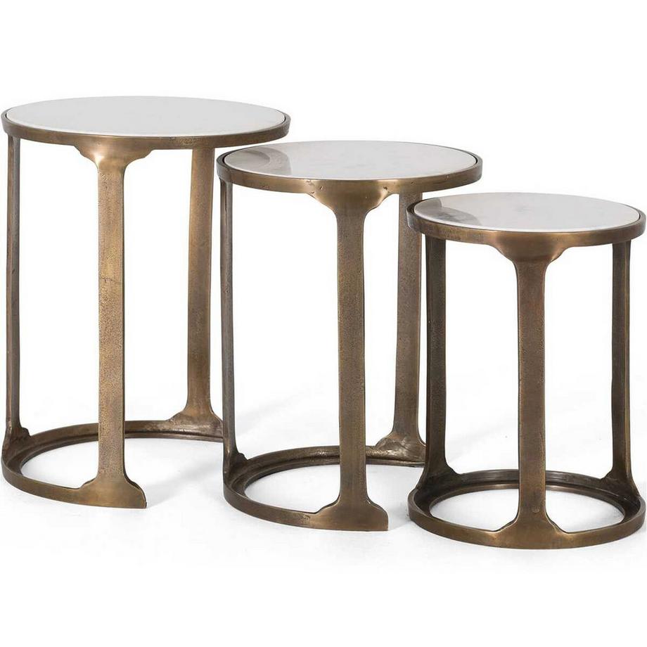 Couchtisch Mata (3er-Set) antik