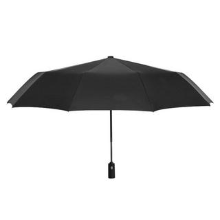 eStore Regenschirm, Kompakt - 105 cm - Schwarz / Lila  