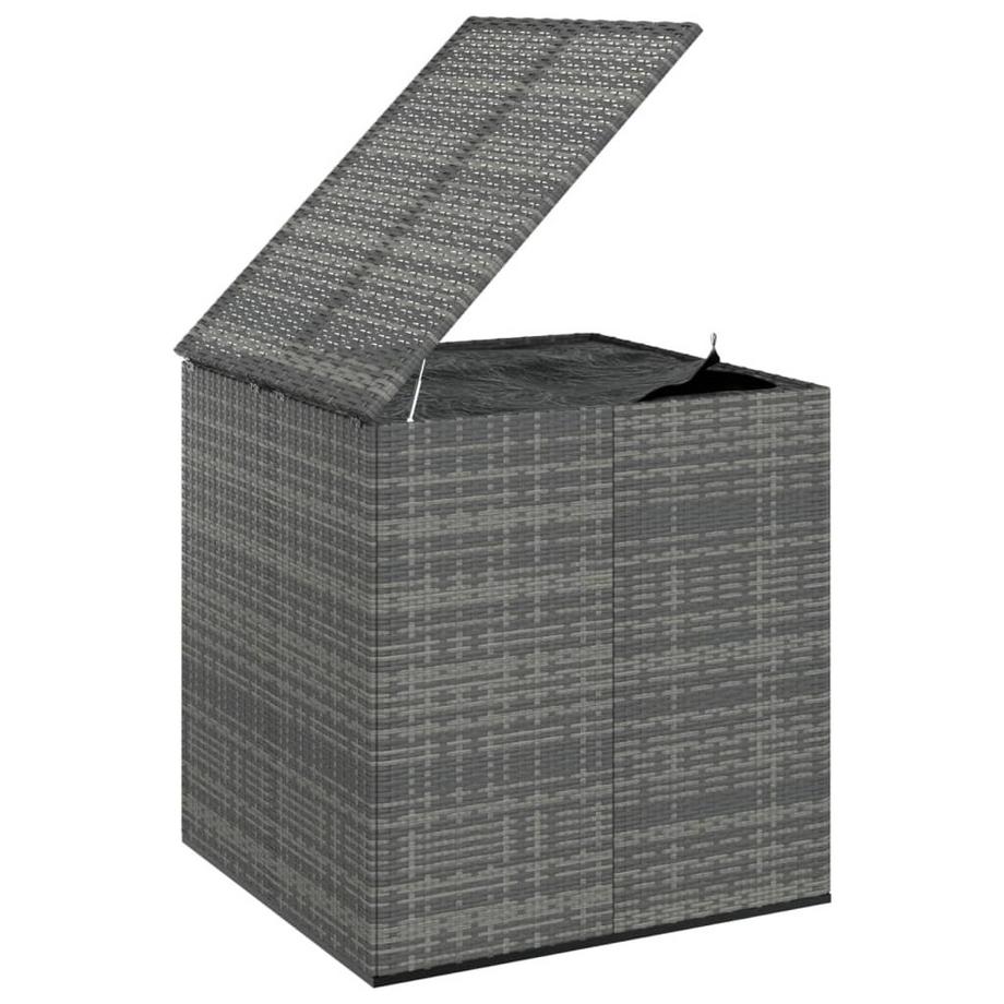 VidaXL Boîte à coussins rotin synthétique  