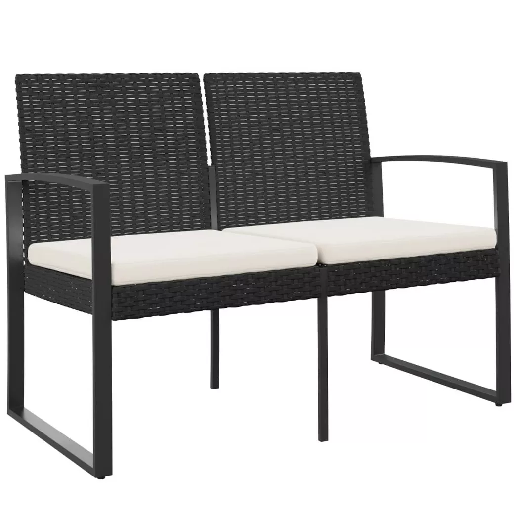 VidaXL - Gartenbank polypropylen, One Size, Schwarz