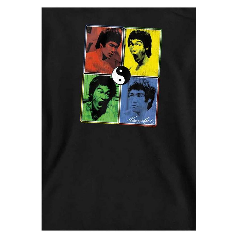 Bruce Lee Felpa Con Cappuccio Color Block  