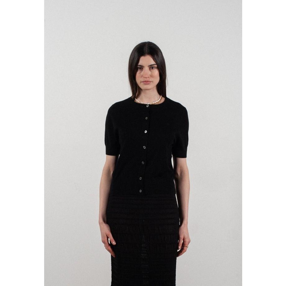 Cardigan mit Rundhalsausschnitt und kurzen Ärmeln - FRIDA 5