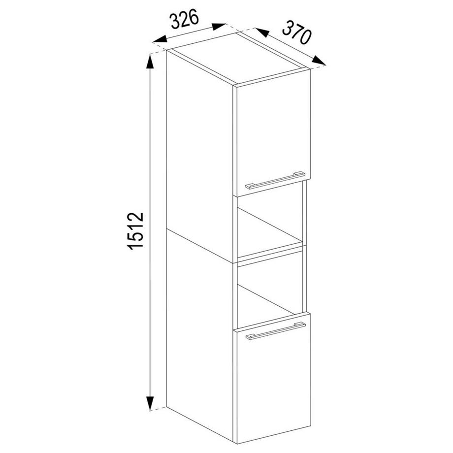 VCM Holz Badmöbel Stand Badregal Badezimmer Badschrank Hochschrank Badinos  