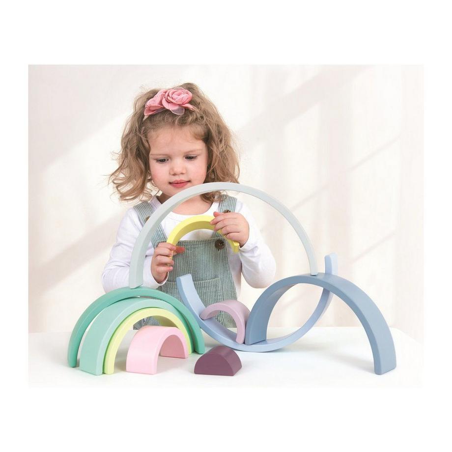 Spielba Holzspielwaren  Spielba Stapel Regenbogen 