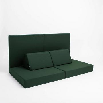 Canapé pour enfants xl - vert profond