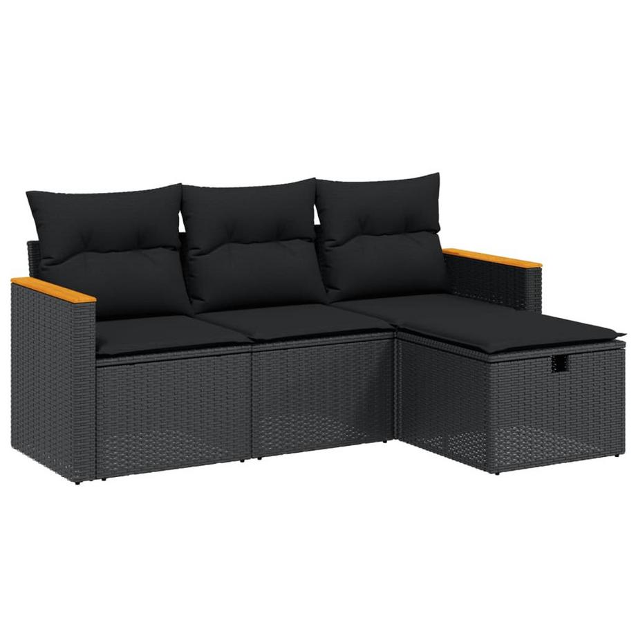 set divano da giardino Polirattan