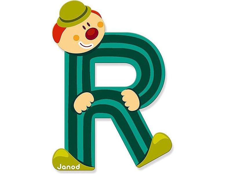 Janod Buchstaben Clown R  