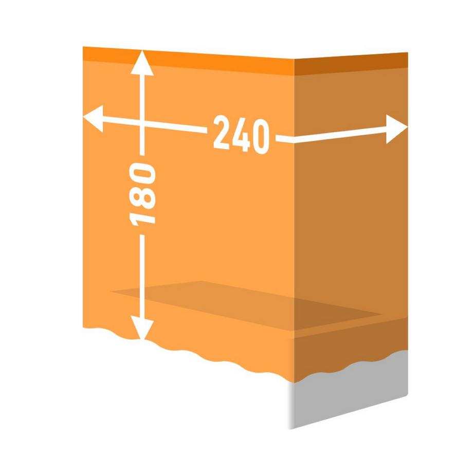 diaqua Tenda da doccia tessile Edelweiss  
