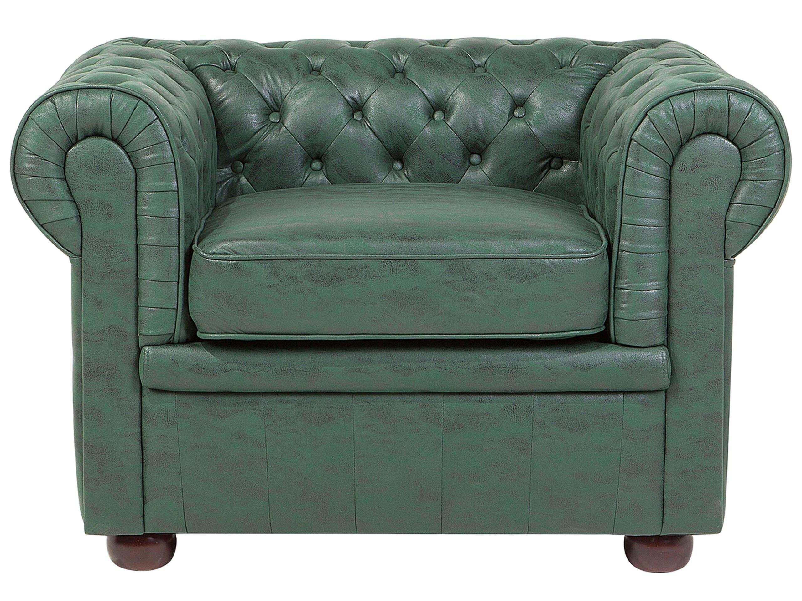 Beliani Sessel aus Kunstleder Klassisch CHESTERFIELD  