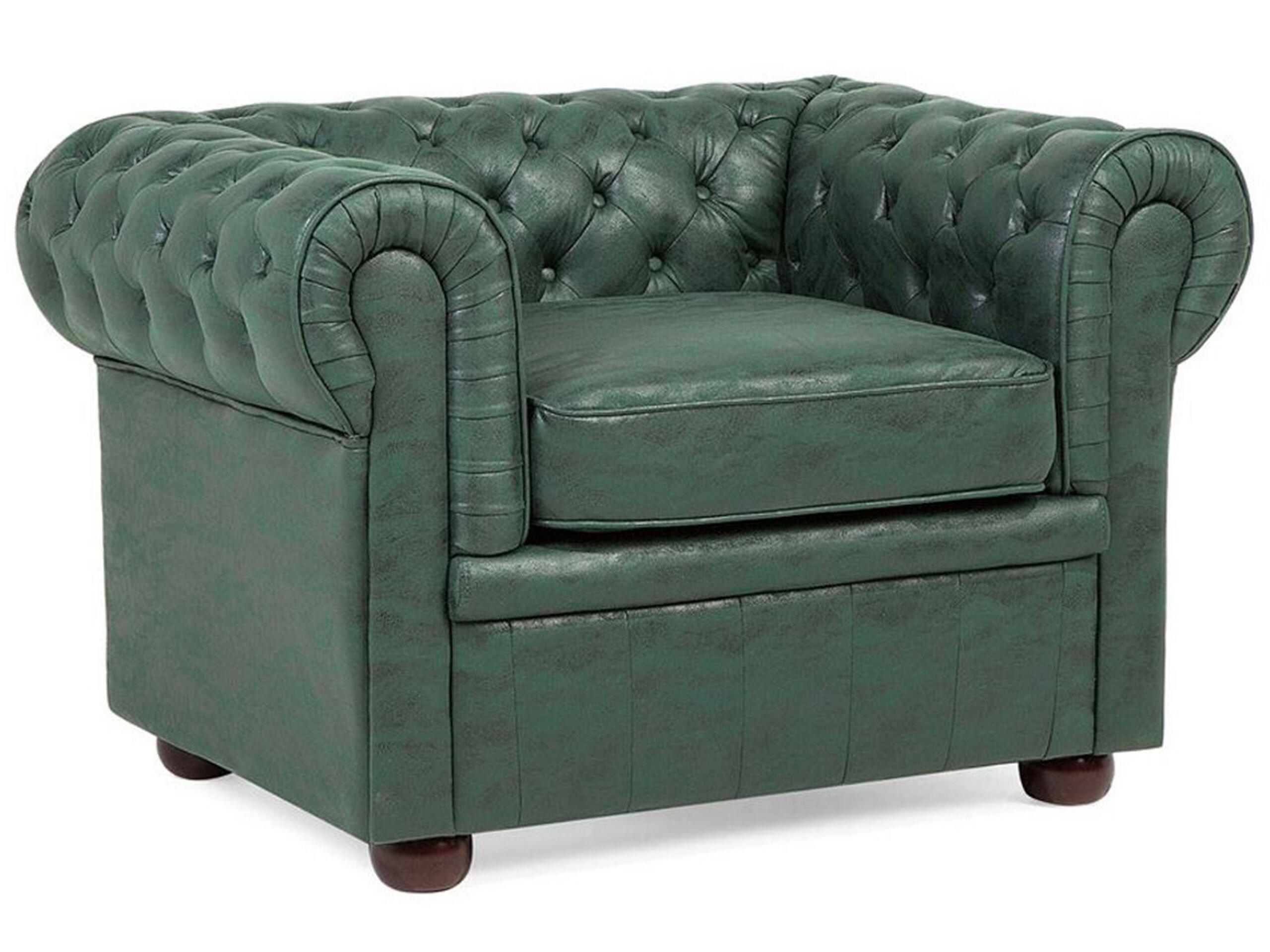 Beliani Sessel aus Kunstleder Klassisch CHESTERFIELD  