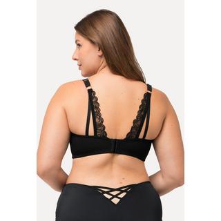 Ulla Popken  Soutien-gorge à armatures, dentelle motif cœurs et rubans fantaisie - bonnet C-F 