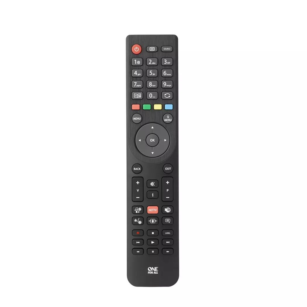 One For All -  TV Replacement Remotes URC 1918 Fernbedienung IR Wireless Drucktasten, Schwarz