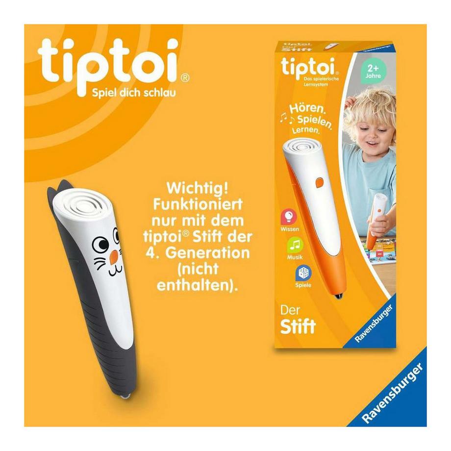 Ravensburger  tiptoi Stift-Hülle zum Wechseln Schwarz 